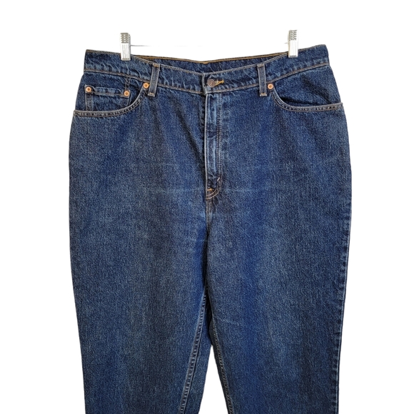 Levi's 550 Relaxed Fit Tapered Leg Vintage 90's Medium Dark Wash Denim Jean 18WS - Picture 3 of 16